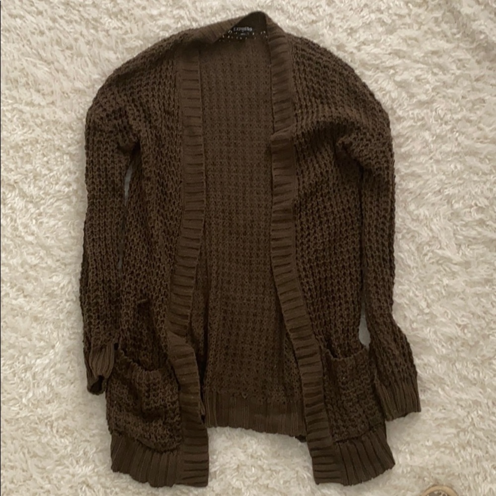 Express cardigan (olive green)